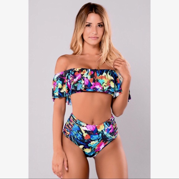 fashion nova high waisted bathing suit
